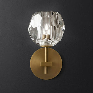 Belle Crystal - Indoor Luxury Copper Wall Lamp