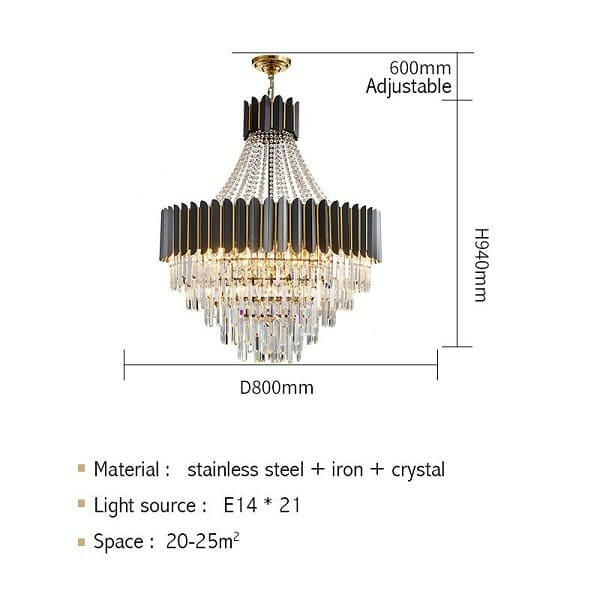 Carlo - Nordic Stainless Steel Circular Chandelier | Bright & Plus.