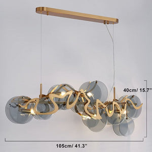Cloud - Modern Gold Sputnik Crystal Chandelier