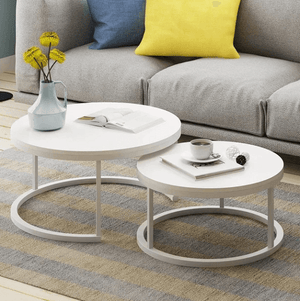 Benson - Modern Round Coffee Table Set | Bright & Plus.