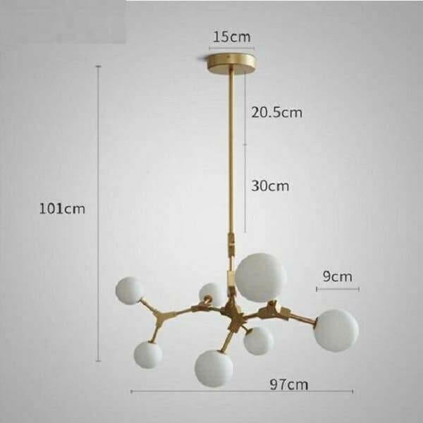 Bernard - Molecular Ceiling Chandelier | Bright & Plus.