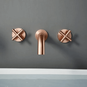 Bertinelli - Double Cross Handle Wall Mounted Faucet | Bright & Plus.