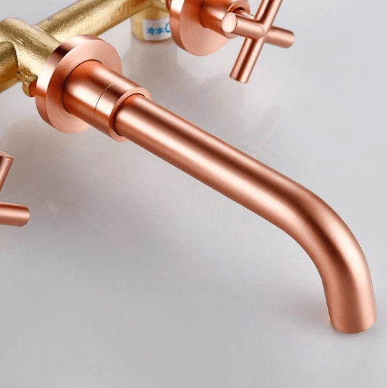 Bertinelli - Double Cross Handle Wall Mounted Faucet | Bright & Plus.