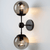 Bhatte - Double Globe Clear Glass Sconce