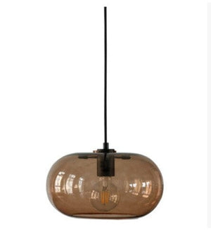 Bluma - Suspension Lamp with Round Glass Lampshade