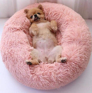 BriteDoggie Comfy Faux Fur Pet Bed | Bright & Plus.