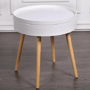 Carson - Modern Nordic Storage Round Side Table | Bright & Plus.