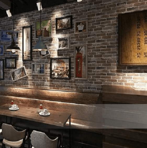 Carter - Rustic Vintage 3D Faux Brick Wallpaper Roll | Bright & Plus.