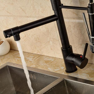 Carylon - LED Kitchen Spring Deck Mounted Faucet | Bright & Plus.