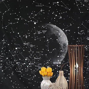 Cassiopeia - Constellation Tapestry Wall Hanging | Bright & Plus.