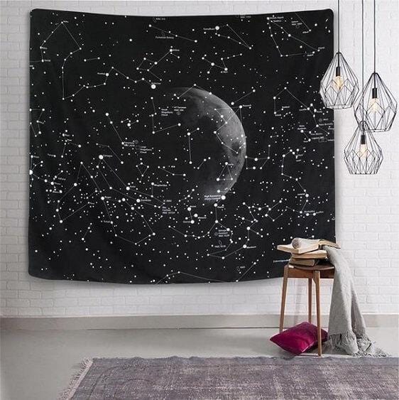 Cassiopeia - Constellation Tapestry Wall Hanging | Bright & Plus.