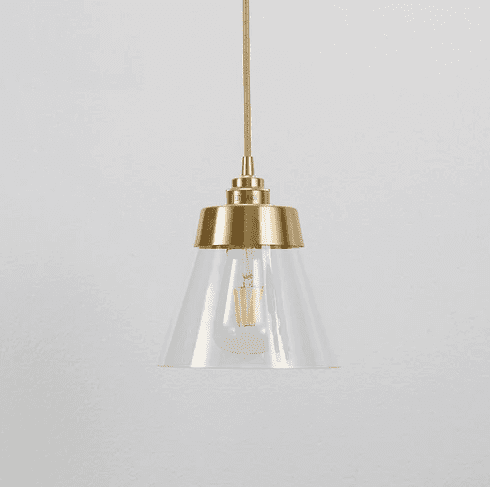Cedrik Glass & Brass Pendant Lights
