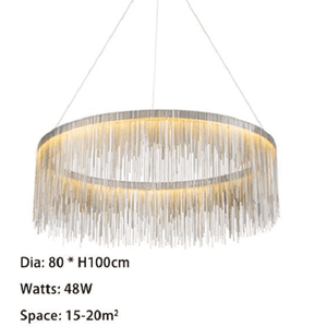 Detto - Circular LED Raindrop Chandelier | Bright & Plus.