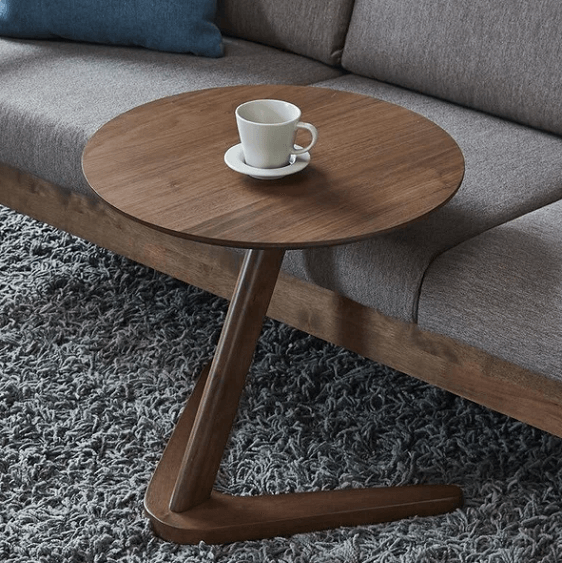 Claude - Vintage Wooden Round Coffee Table | Bright & Plus.