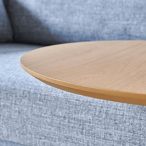 Claude - Vintage Wooden Round Coffee Table | Bright & Plus.