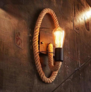 Clove - Round Rope Wrap Wall Lamp | Bright & Plus.