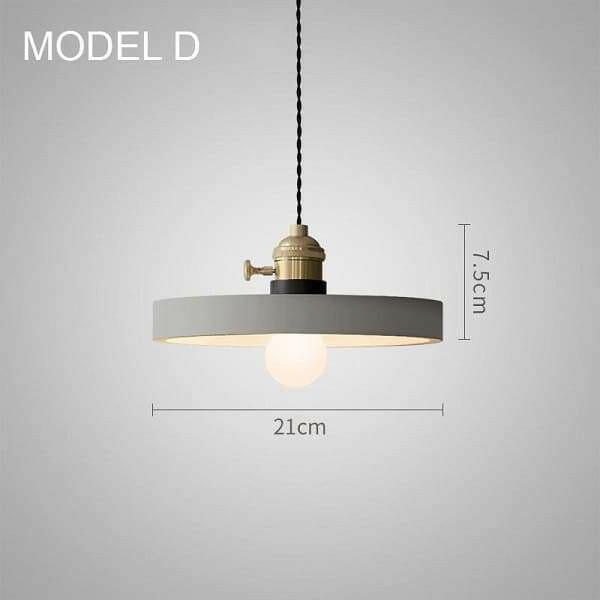 Concrete Vasa Minimalist Pendant Light | Bright & Plus.