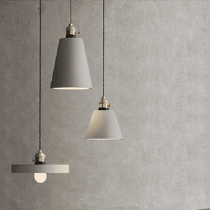 Concrete Vasa Minimalist Pendant Light | Bright & Plus.