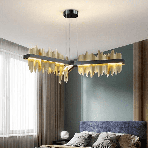 Copper Steel New Black Gold Luxury Chandelier | Bright & Plus.