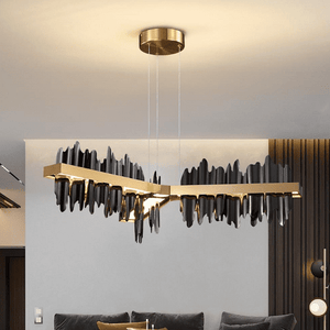 Copper Steel New Black Gold Luxury Chandelier | Bright & Plus.