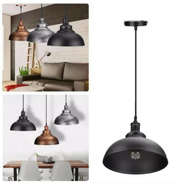 Crios - Vintage Industrial Dome Hanging Lamp | Bright & Plus.