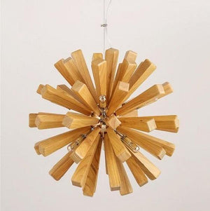 Dandelion - Wooden Pendant Light | Bright & Plus.