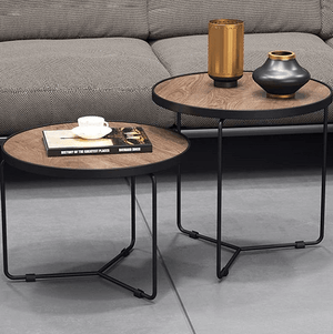 Darhk - Modern Nordic Round Coffee Table | Bright & Plus.