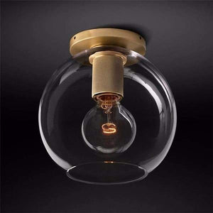 Dégager - Minimalist Clear Glass Ceiling Lamp | Bright & Plus.