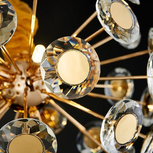 Delia - Modern Gold Crystal Chandelier Lighting | Bright & Plus.
