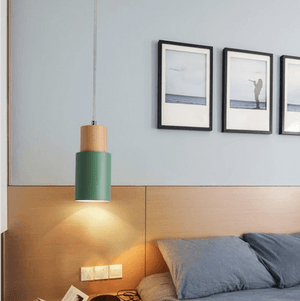 Designer Nordic Wooden Base Hanging Light | Bright & Plus.