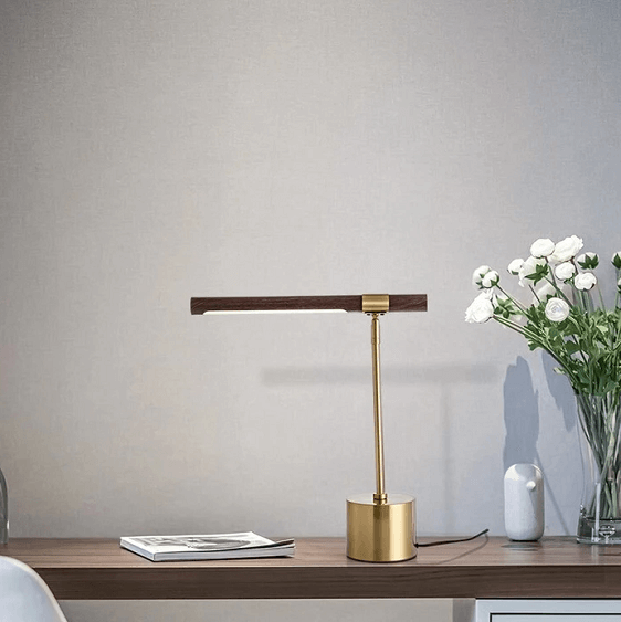 Designer Style Wood Grain Lamp | Bright & Plus.