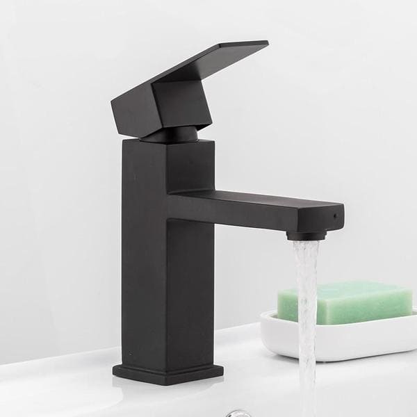 Desire - Black Stainless Steel Square Bathroom Faucet | Bright & Plus.