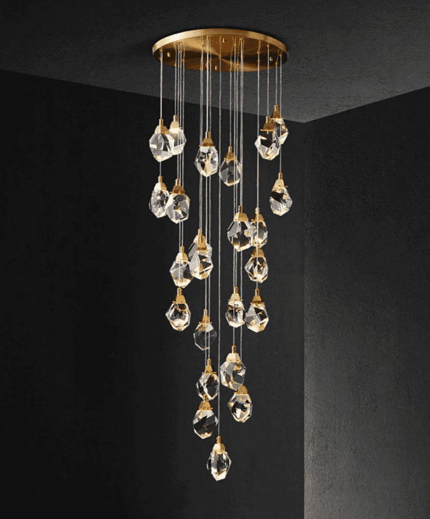 Diamante Crystal Pendant Light bright plus