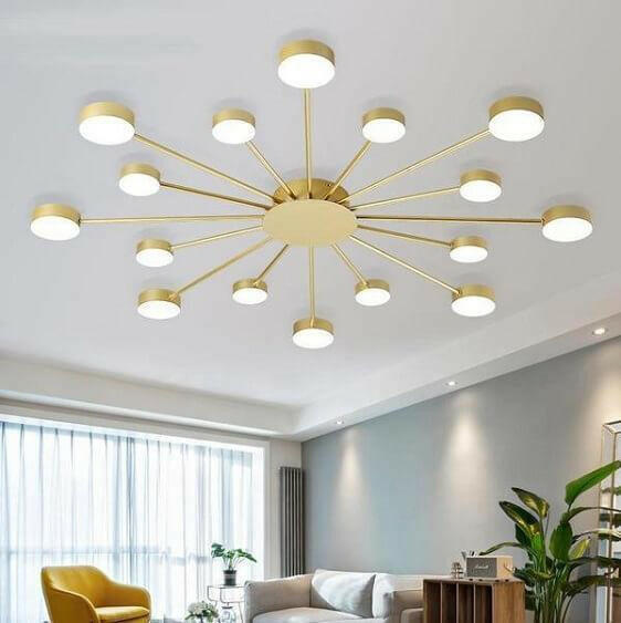 Drexel - Irregular Spoke Round Ceiling Light | Bright & Plus.