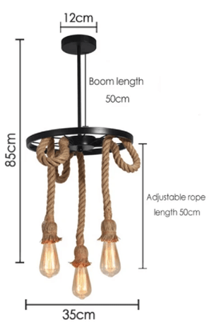 Edison - Rope Pendant Light | Bright & Plus.