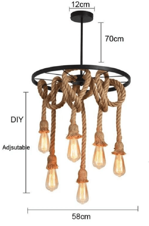 Edison - Rope Pendant Light | Bright & Plus.
