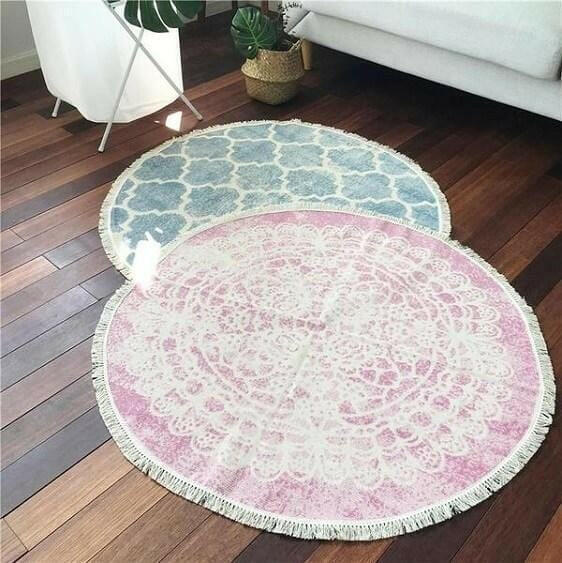 Ember-Vintage Distressed Cotton Rug | Bright & Plus.