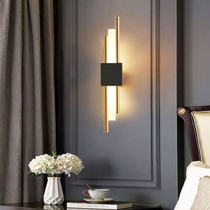 Emin - Wall Lamp LED Wall Design with Gold Metal Bar
