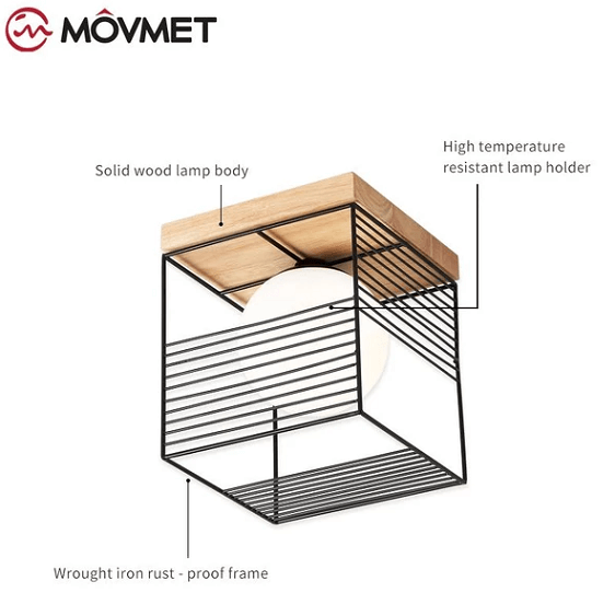 Escher - Vintage Cage Ceiling Lights | Bright & Plus.