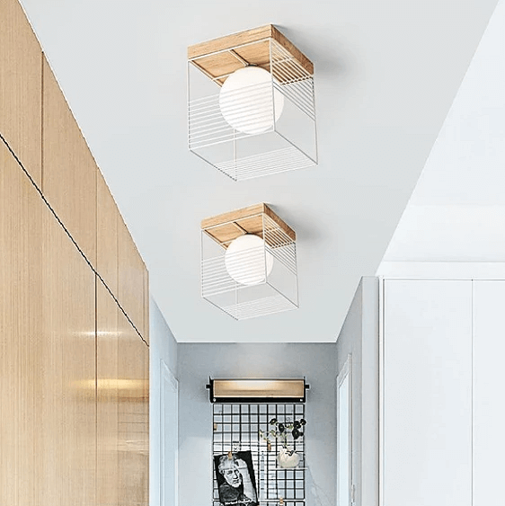 Escher - Vintage Cage Ceiling Lights | Bright & Plus.