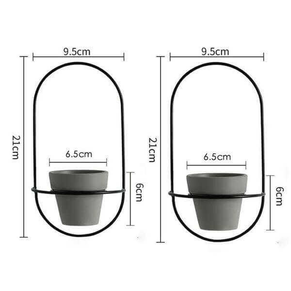 Esma - Rounded Wall Planter | Bright & Plus.