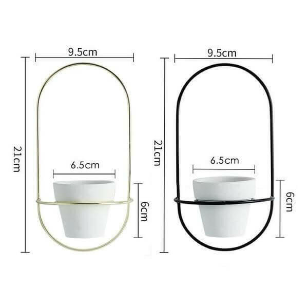 Esma - Rounded Wall Planter | Bright & Plus.