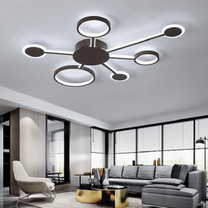 Euro Circular - Wide Ceiling LED Light W/ 4-7 Arms | Bright & Plus.