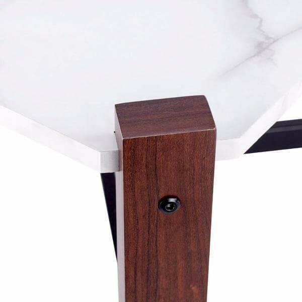 Fable - Faux Marble Top Living Room Coffee Table | Bright & Plus.