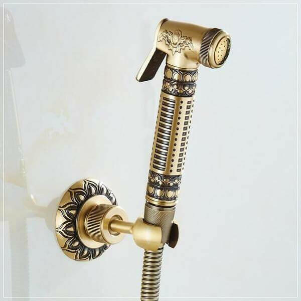 Felicia - Vintage Brass Wall Mounted Bidet | Bright & Plus.