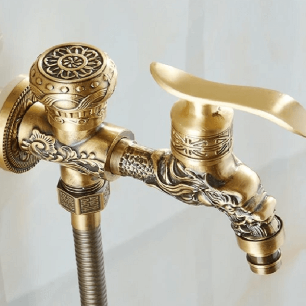 Felicia - Vintage Brass Wall Mounted Bidet | Bright & Plus.