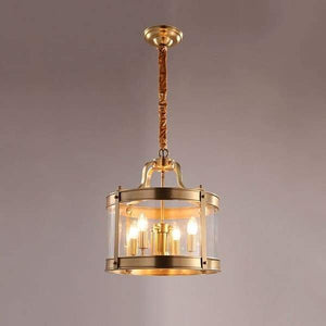 Finn - Gold Glass And Copper Chandelier | Bright & Plus.