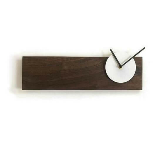 Fintan - Modern Wood Minimalist Clock | Bright & Plus.