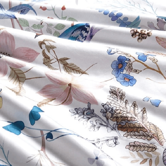 Floral Blossom Bedding Egyptian Soft Cotton Duvet Cover Set | Bright & Plus.