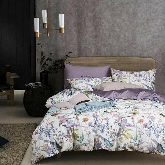 Floral Blossom Bedding Egyptian Soft Cotton Duvet Cover Set | Bright & Plus.